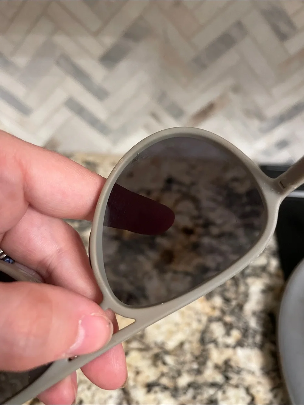 Goodr Men's Matte Gray Aviator Sunglasses